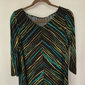 EUC Bob Mackie 3/4 sleeve top